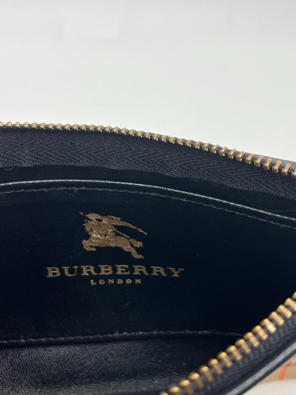 Burberry Haymarket Check Zippered Pouch - Picture 11 of 12